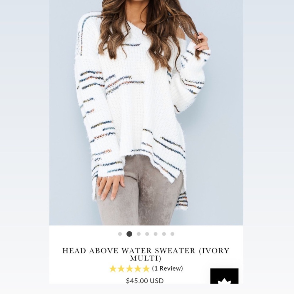 Head above water sweater